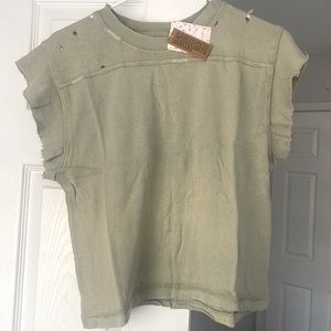 ✨NEW!✨Free People Warrior Tee in Sage